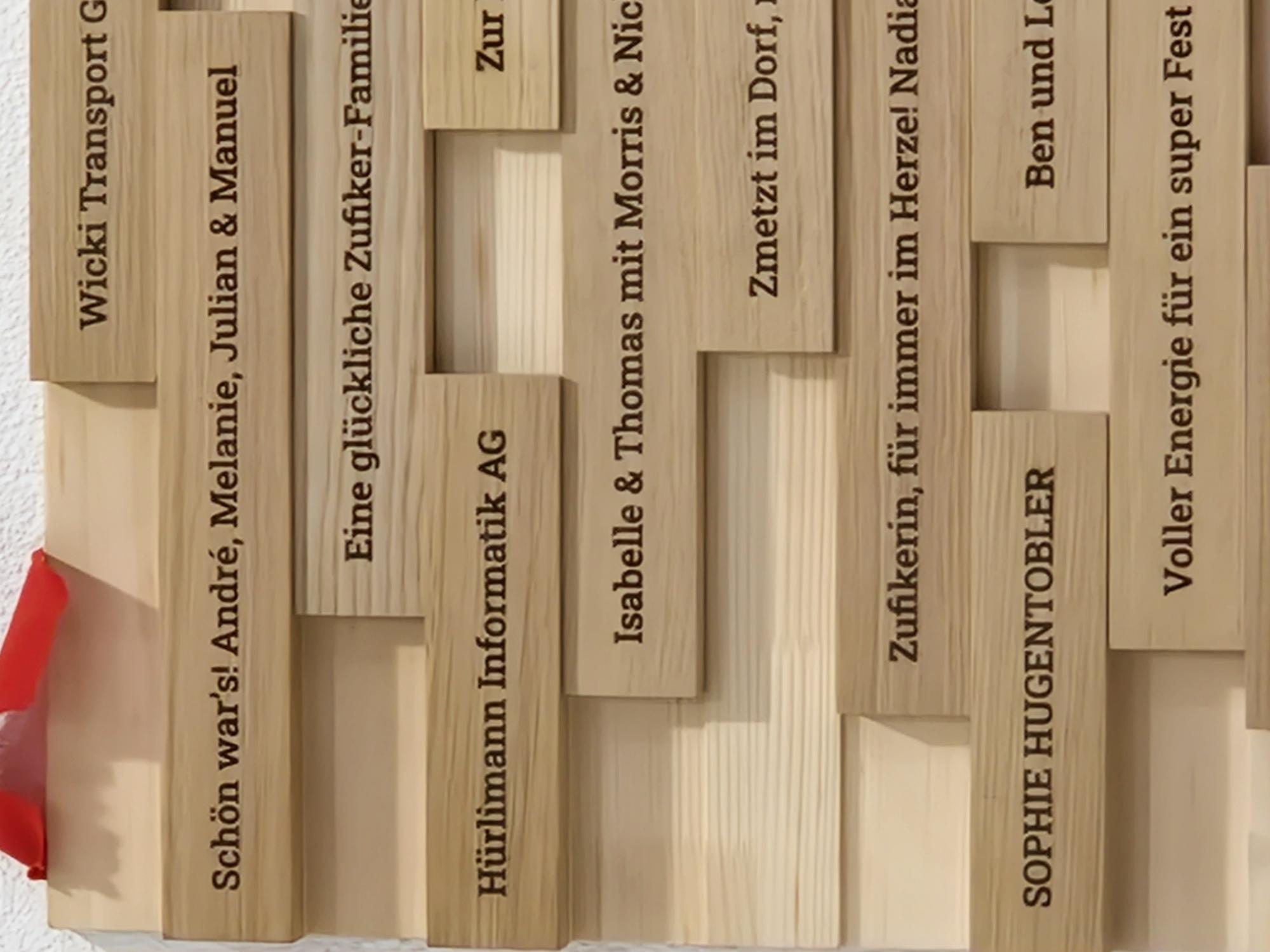 Gedenktafel Zufikerfäscht 2025